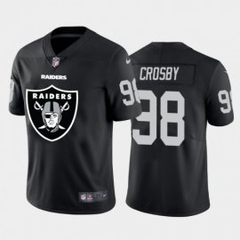 Las Vegas Raiders #98 Maxx Crosby Black Mens Nike Big Team Logo Vapor Limited NFL Jersey