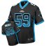 Nike Carolina Panthers #59 Luke Kuechly Black Team Color Youth Stitched NFL Elite Drift Fashion Jersey