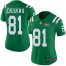 Nike New York Jets #81 Quincy Enunwa Green Womens Stitched NFL Limited Rush Jersey