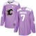 Adidas Calgary Flames #7 TJ Brodie Purple Authentic Fights Cancer Stitched Youth NHL Jersey