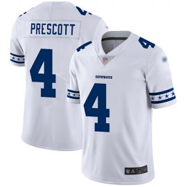 Nike Dallas Cowboys #4 Dak Prescott White Mens Stitched NFL Limited Team Logo Fashion Jersey