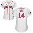 Boston Red Sox #14 Jim Rice White Home 2018 World Series Champions Womens Stitched MLB Jersey