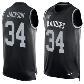 Nike Las Vegas Raiders #34 Bo Jackson Black Team Color Mens Stitched NFL Limited Tank Top Jersey
