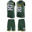 Nike Green Bay Packers #52 Clay Matthews Green Team Color Mens Stitched NFL Limited Tank Top Suit Jersey