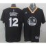 Golden State Warriors #12 Andrew Bogut Black New Alternate Stitched NBA Jersey
