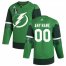 Tampa Bay Lightning Mens Adidas 2022 Stanley Cup Final Patch St. Patricks Day Custom Stitched NHL Jersey Green