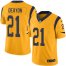 Nike Los Angeles Rams #21 Donte Deayon Gold Mens Stitched NFL Limited Rush Jersey