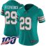 Nike Miami Dolphins #29 Minkah Fitzpatrick Aqua Green Alternate Womens Stitched NFL 100th Season Vapor Limited Jersey
