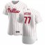 Philadelphia Phillies #77 Adonis Medina Mens Nike White Home 2020 Authentic Player MLB Jersey