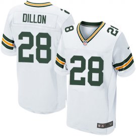 Nike Green Bay Packers #28 AJ Dillon White Mens Stitched NFL New Elite Jersey