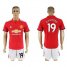 Manchester United #19 Rashford Red Home Soccer Club Jersey