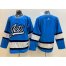 Adidas Winnipeg Jets Blank Blue Alternate Authentic Stitched NHL Jersey