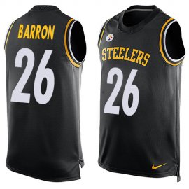 Nike Pittsburgh Steelers #26 Mark Barron Black Team Color Mens Stitched NFL Limited Tank Top Jersey
