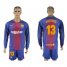 Barcelona #13 Cillesse Home Long Sleeves Soccer Club Jersey