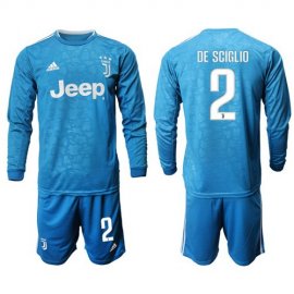 Juventus #2 De Sciglio Third Long Sleeves Soccer Club Jersey
