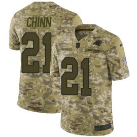 Nike Carolina Panthers #21 Jeremy Chinn Camo Mens Stitched NFL Limited 2018 Salute To Service Jersey