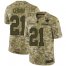 Nike Carolina Panthers #21 Jeremy Chinn Camo Mens Stitched NFL Limited 2018 Salute To Service Jersey