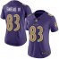 Nike Baltimore Ravens #83 Willie Snead IV Purple Womens Stitched NFL Limited Rush Jersey