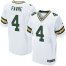 Nike Green Bay Packers #4 Brett Favre White Mens Stitched NFL Elite Jersey