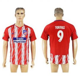 Atletico Madrid #9 Torres Home Soccer Club Jersey