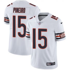 Nike Chicago Bears #15 Eddy Pineiro White Mens Stitched NFL Vapor Untouchable Limited Jersey