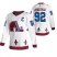 Colorado Avalanche #92 Gabriel Landeskog White Mens Adidas 2020-21 Reverse Retro Alternate NHL Jersey
