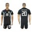 Argentina #20 Kun Aguero Away Soccer Country Jersey