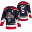 Florida Panthers #5 Aaron Ekblad Black Mens Adidas 2020-21 Reverse Retro Alternate NHL Jersey