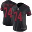 Nike San Francisco 49ers #74 Joe Staley Black Alternate Womens Stitched NFL Vapor Untouchable Limited Jersey