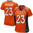 Nike Denver Broncos #23 Devontae Booker Orange Team Color Womens Stitched NFL New Elite Jersey