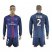 Paris Saint-Germain #2 T Silva Home Long Sleeves Soccer Club Jersey
