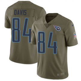 Nike Tennessee Titans #84 Corey Davis Olive Mens Stitched NFL Limited 2017 Salute to Service Jersey