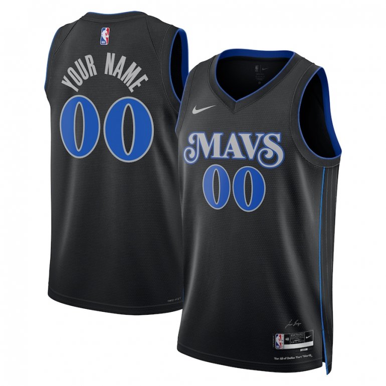 Dallas Mavericks Nike Unisex 2023/24 Custom Swingman Jersey – Black – City Edition Dallas Mavericks Nike Unisex 2023/24 Custom Swingman Jersey – Black – City Edition