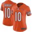 Nike Chicago Bears #10 Mitchell Trubisky Orange Womens Stitched NFL Limited Rush 100th Season Jersey