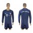 Bayern Munchen Blank Dark Blue Goalkeeper Long Sleeves Soccer Club Jersey