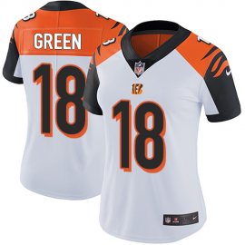 Nike Cincinnati Bengals #18 A.J. Green White Womens Stitched NFL Vapor Untouchable Limited Jersey