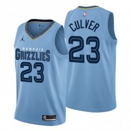 Nike Memphis Grizzlies #23 Jarrett Culver Mens 2022-23 Statement Edition NBA Jersey – Blue Mens