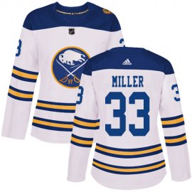 Adidas Buffalo Sabres #33 Colin Miller White Authentic 2018 Winter Classic Womens Stitched NHL Jersey