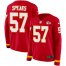 Nike Kansas City Chiefs #57 Breeland Speaks Red Team Color Womens Stitched NFL Limited Therma Long Sleeve Jersey