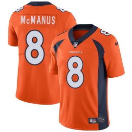 Nike Denver Broncos #8 Brandon McManus Orange Team Color Mens Stitched NFL Vapor Untouchable Limited Jersey