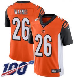 Nike Cincinnati Bengals #26 Trae Waynes Orange Alternate Youth Stitched NFL 100th Season Vapor Untouchable Limited Jersey