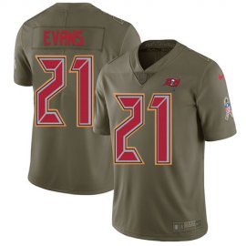 Nike Tampa Bay Buccaneers #21 Justin Evans Olive Mens Stitched NFL Limited 2017 Salute to Service Jersey