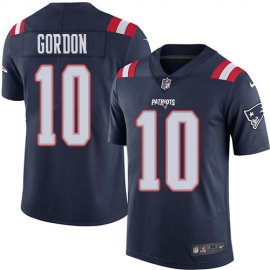 Nike New England Patriots #10 Josh Gordon Navy Blue Mens Stitched NFL Limited Rush Jersey