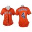 Houston Astros #4 George Springer Orange Alternate Womens Stitched MLB Jersey