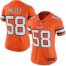 Nike Denver Broncos #58 Von Miller Orange Womens Stitched NFL Limited Rush Jersey