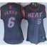 Cheap Women Miami Heat 6 LeBron James Black Rhythm Fashion Revolution 30 Swingman NBA Jerseys