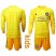 Manchester United Blank Yellow Goalkeeper Long Sleeves Kid Soccer Club Jersey