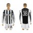 Juventus #38 Mandragora Home Long Sleeves Soccer Club Jersey