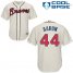 Atlanta Braves #44 Hank Aaron Cream Cool Base Stitched Youth MLB Jersey