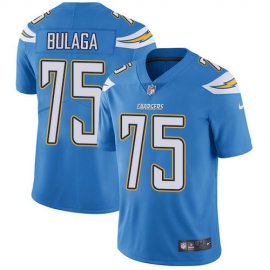 Nike Los Angeles Chargers #75 Bryan Bulaga Electric Blue Alternate Mens Stitched NFL Vapor Untouchable Limited Jersey